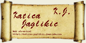 Katica Jaglikić vizit kartica